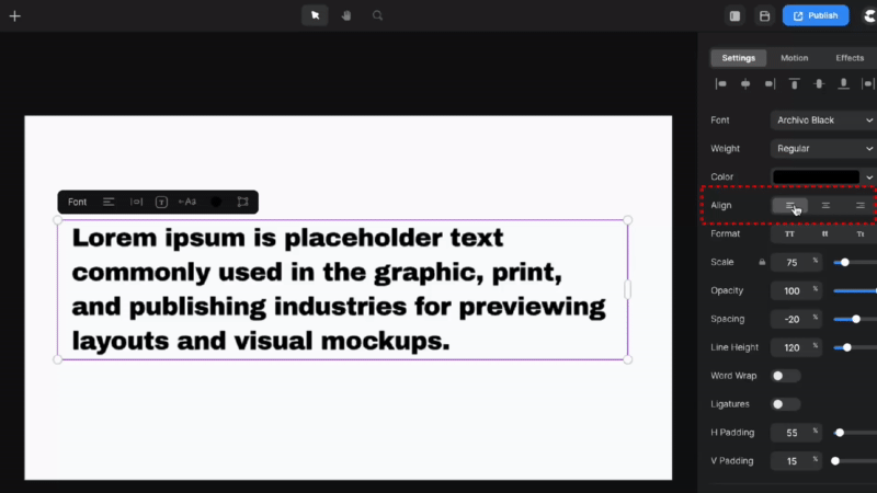Formating Text - Create Studio - Support Desk